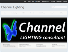 Tablet Screenshot of channelighting.com